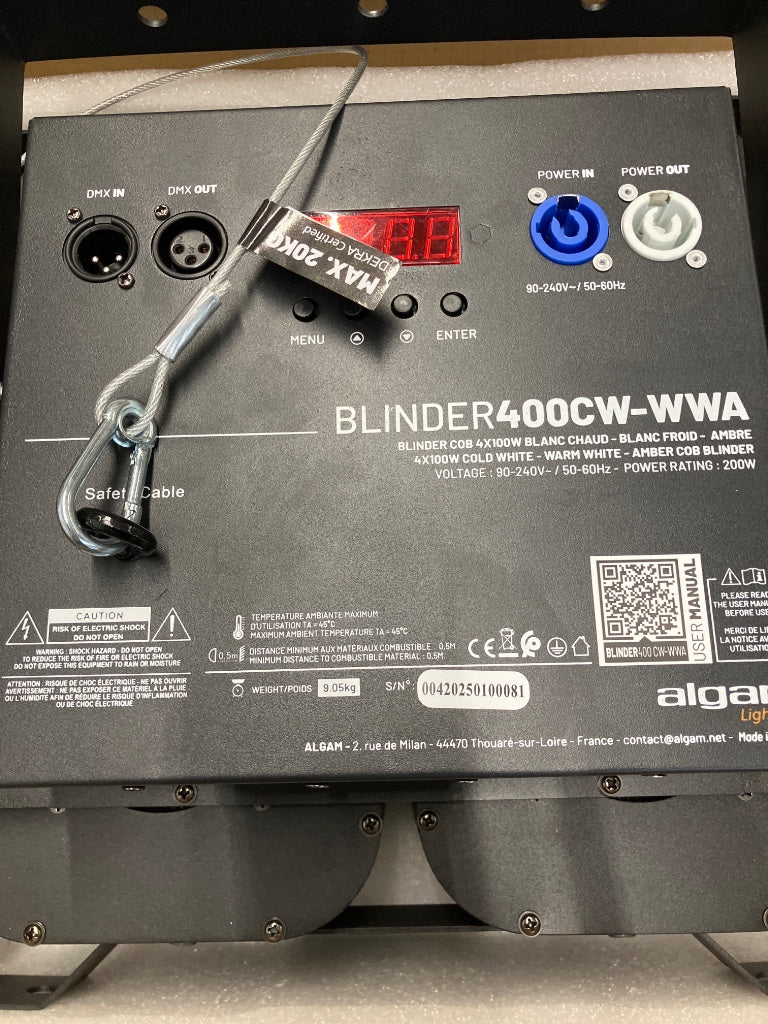 Algam Lighting Blinder 400CW-WWA - B Stock