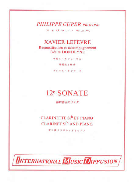 Lefevre - 12° Sonate - Clarinette & Piano