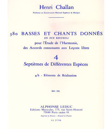 Challan H. - 380 Basses et Chants Donnes Vol.4b