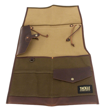 WAXED CANVAS BI-FOLD STICK CASE - FOREST GREEN