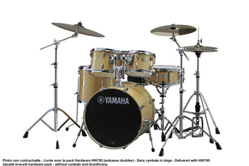 STAGE CUSTOM BIRCH - FUSION 20" - NATURAL WOOD + PACK HARDWARE HW780