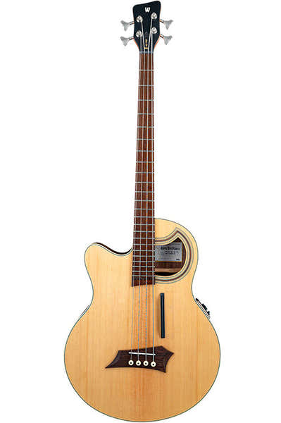 Warwick Bass Alien Deluxe Hybrid Thinline 4 LH Naturel satijn