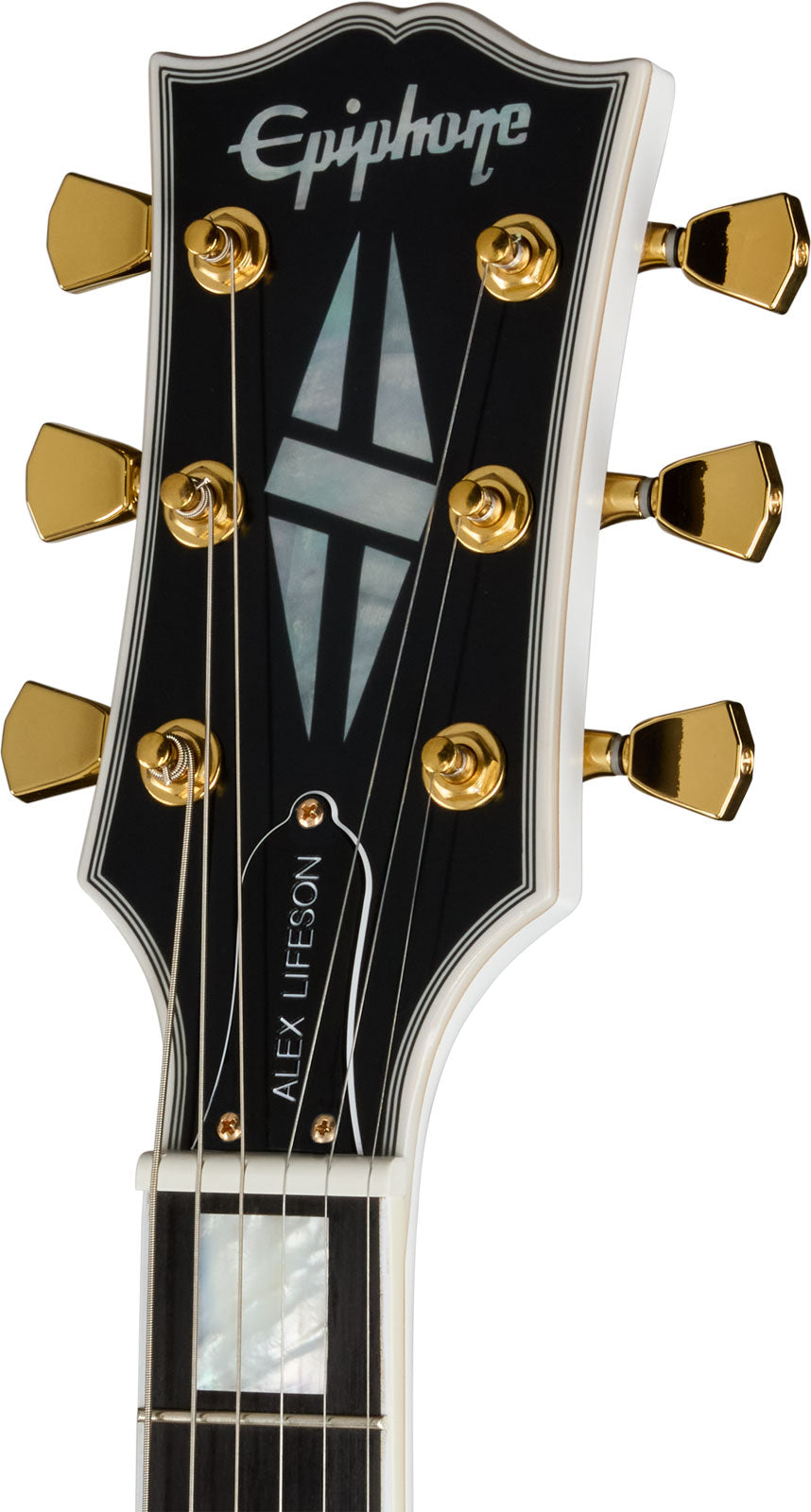ES-355 1976 Signature Alex Lifeson Heruitgave Alpien Wit IBGCS