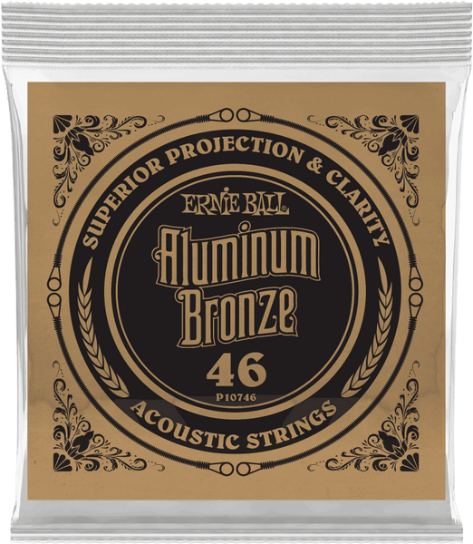 Ernie Ball .046 ALUMINUM BRONZE WOUND ACOUSTIC GUITAR STRINGS