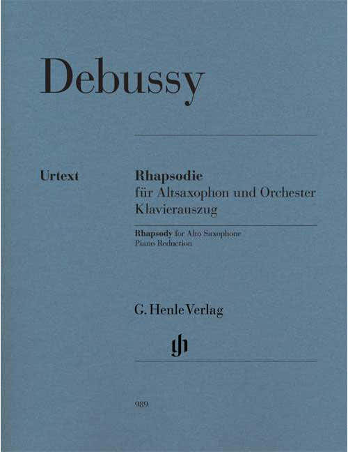 Debussy - Rhapsody For Saxophone Alto And Orchestra - Saxophone Alto Piano