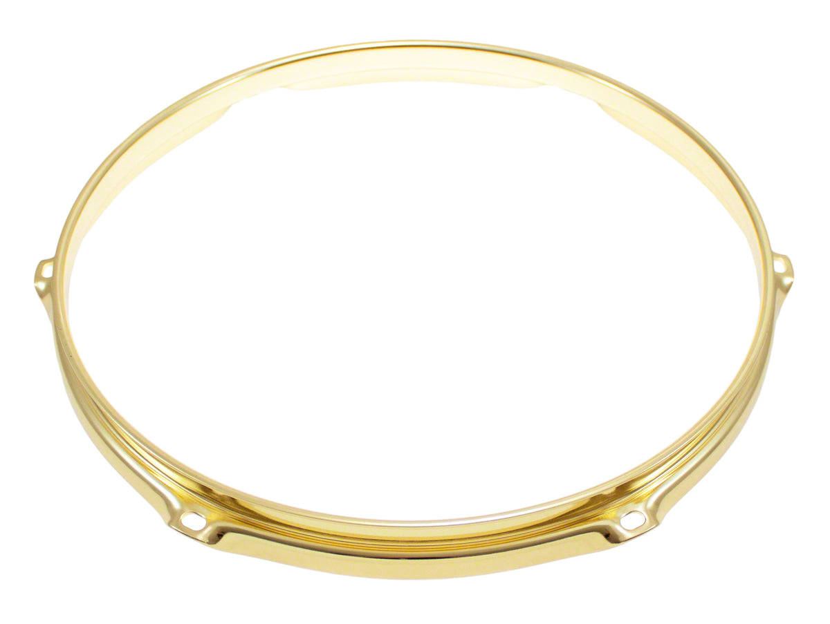 Drumhoepel 12" 6 Spanbouten Goud Super Triple Flange 2.3mm