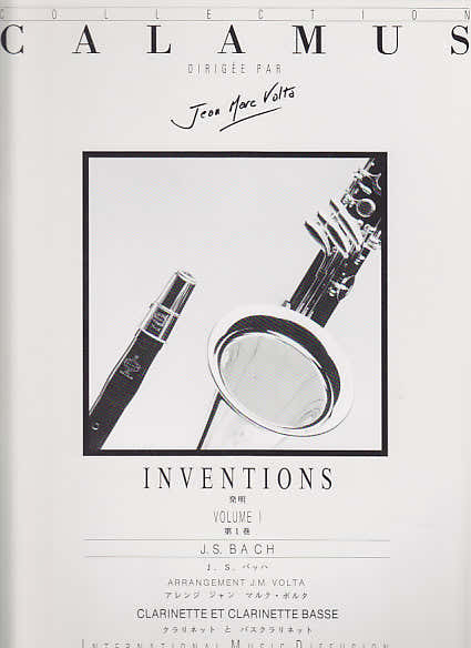 Bach - Inventies Vol. 1 voor klarinet en basklarinet