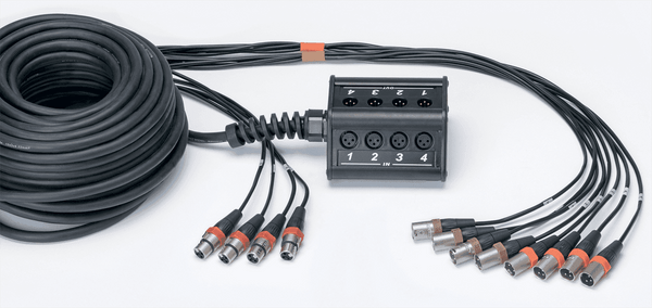 Stagebox 8 Ingangen 4 Uitgangen XLR-kabel 15 M