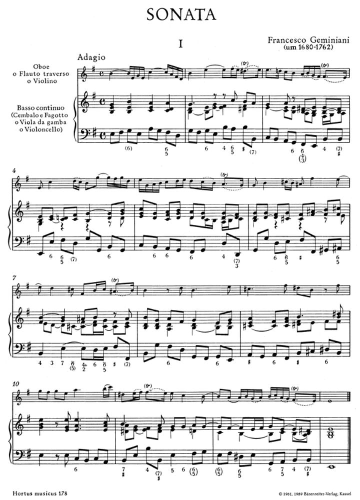 Ani F. - Sonate En Mi Mineur - Hautbois Ou Flute Ou Violon Basse Continue