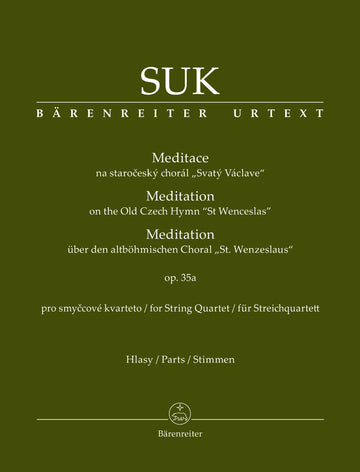 Suk Josef - Meditation On The Old Czech Hymn "ST Wenceslas" Op.35a - Parties Separees