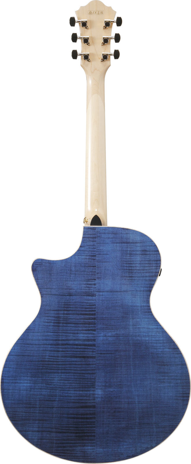 AE390-NTA Natuurlijk bovenblad, aquablauwe body