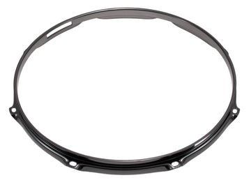 H23-14-8S-BK - 14" 8 HOLES SNARE SIDE BLACK 2.3MM SUPER TRIPLE FLANGE DRUM HOOP