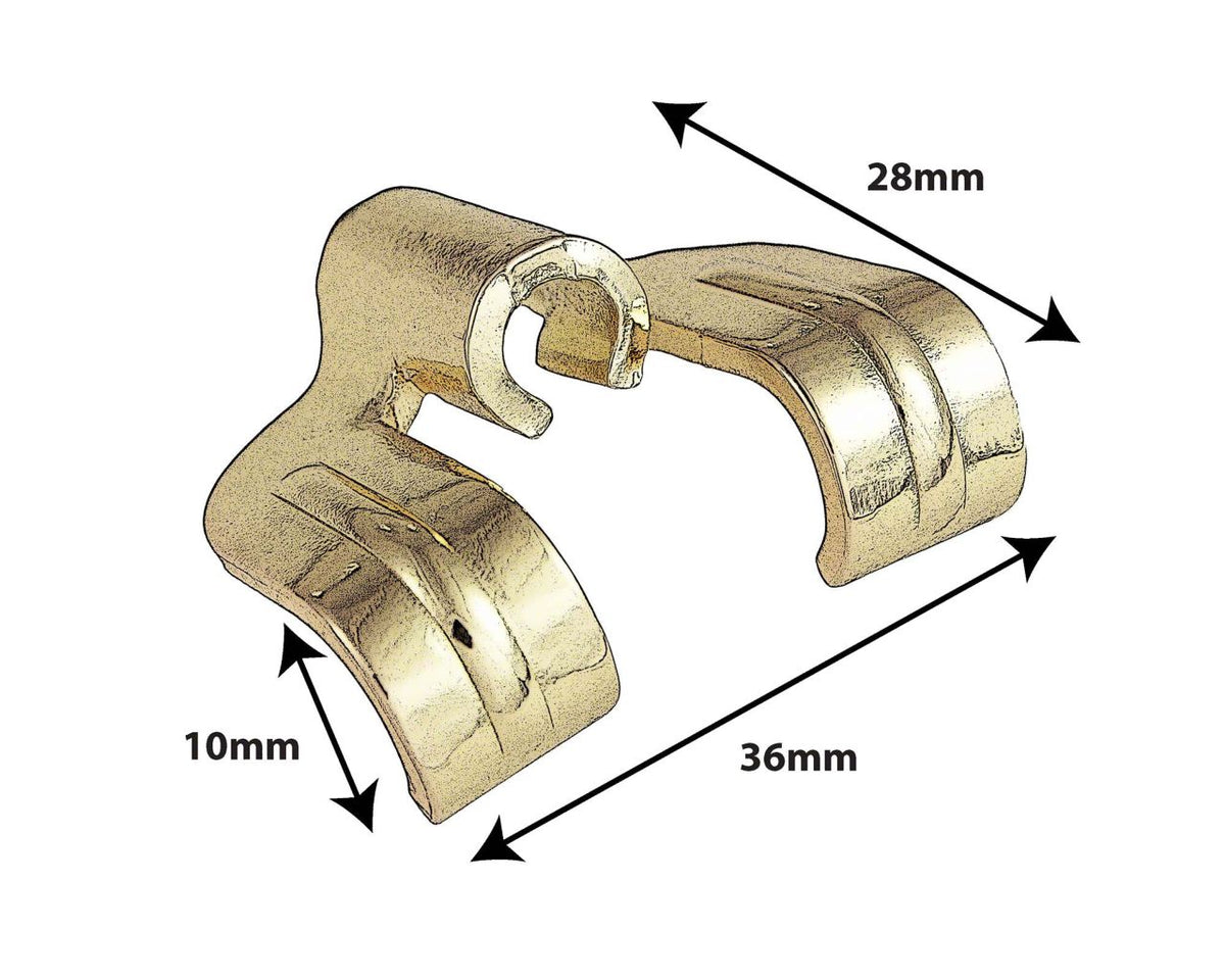 Gouden Houten Ketelhaak 10mm / Bassdrum (X1)