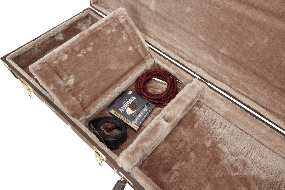 Elektrische Vintage Bruine Houten Koffer Deluxe - GW