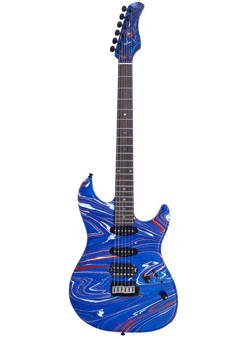 S7 SW RN Blauw wervelpatroon