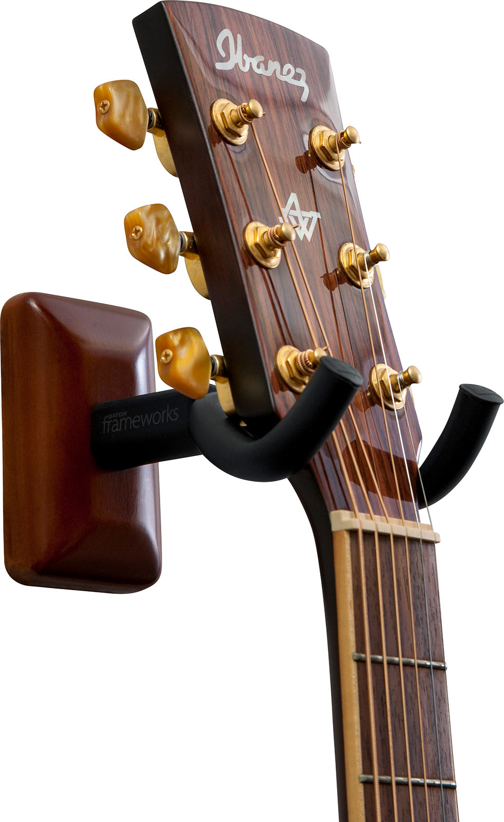 Mahogany Wall Mount Guitar Hanger