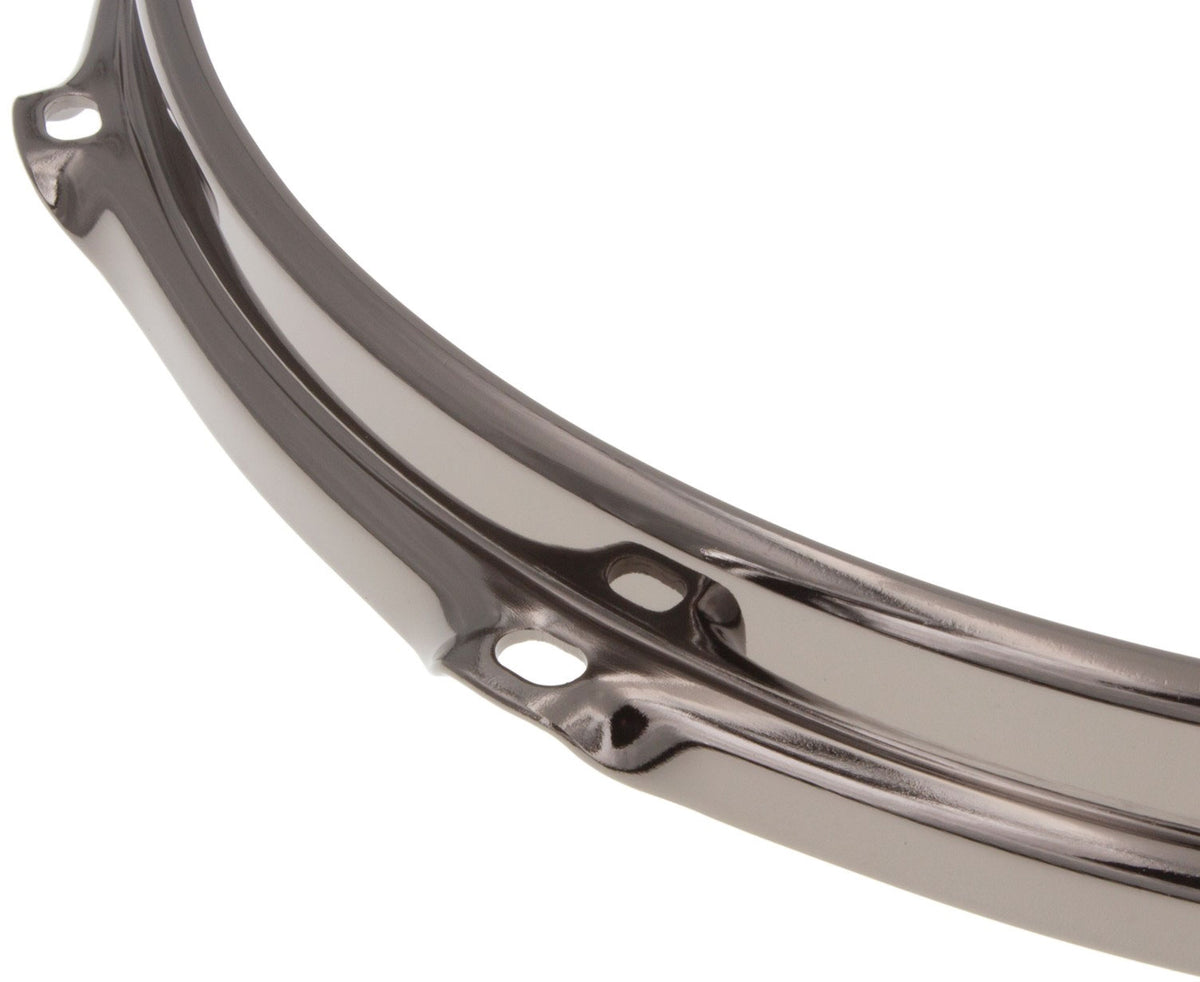 HS23-13-8BK - 13" 8 Holes Black 2.3mm S-Style Triple Flange Drum Hoop