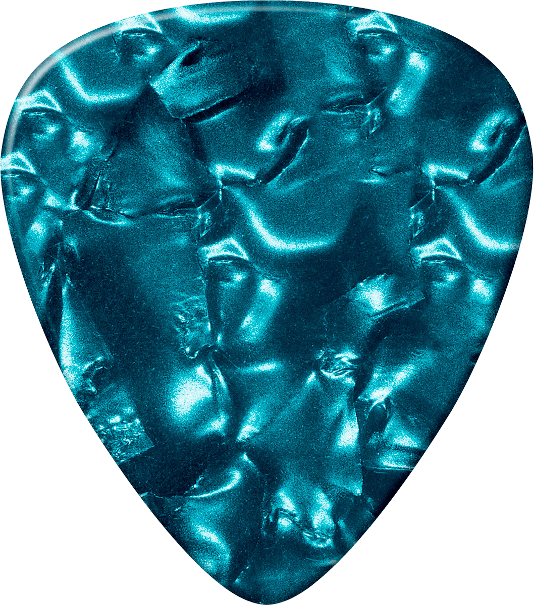 12 x Dun echt celluloid Turquoise