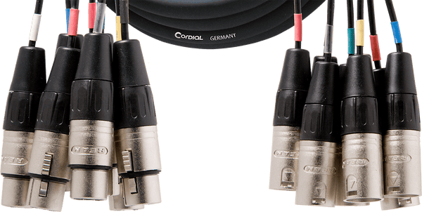 Multikabel 8 XLR Mannelijk/vrouwelijk 5 M