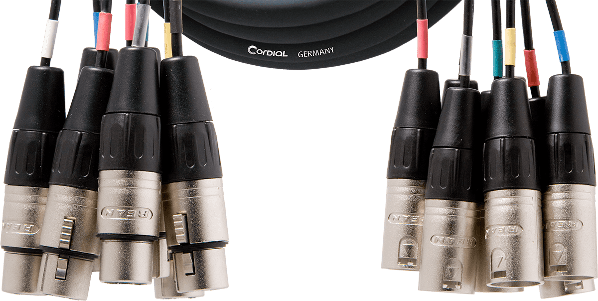 Multikabel 8 XLR Mannelijk/vrouwelijk 5 M