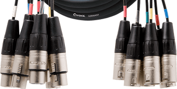 Multikabel 8 XLR Mannelijk/vrouwelijk 5 M