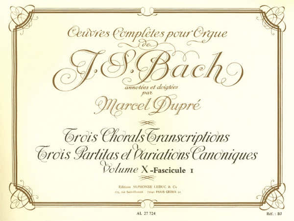 Leduc Oeuvres Complètes Pour Orgue Volume 10,1
