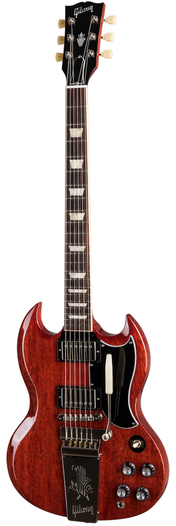 SG Standard '61 Maestro Vibrola Vintage Cherry Origineel