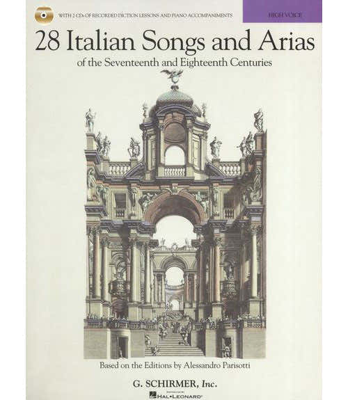 28 ITALIAN SONGS AND ARIAS OF 17TH AND 18TH CENT PARISOTTI HIGH VOICE + MP3