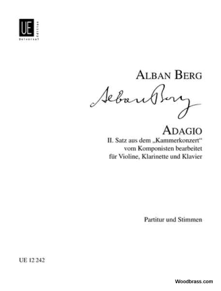 BERG ALBAN - ADAGIO 2ND MOVEMENT FROM CHAMBER CONCERTO