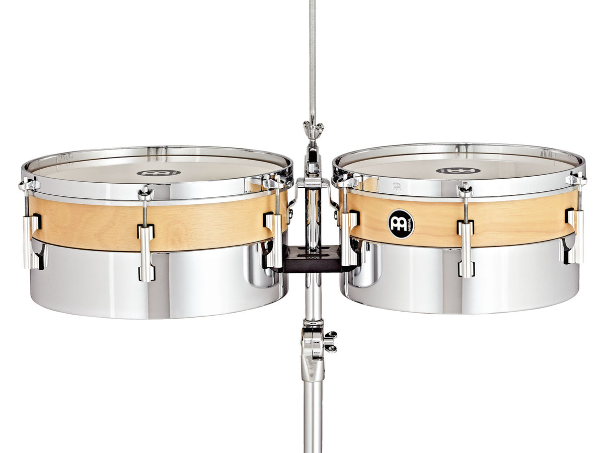 Meinl HYT1314 - LATIN TIMBALES HYBRID - OAK AND STEEL 13/14