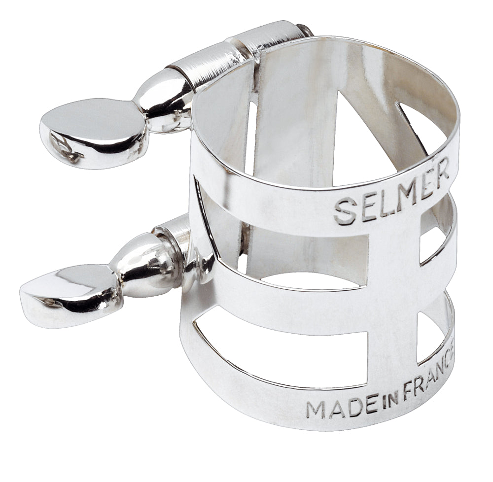 Selmer TENORSAXOFOONLIGATUUR VERZILVERD (METALEN MONDSTUK)