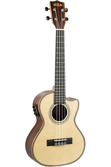 Massief sparrenhouten bovenblad/ebbenhout tenor CW EQ