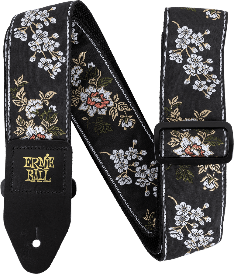 WHITE BLOSSOM JACQUARD STRAP