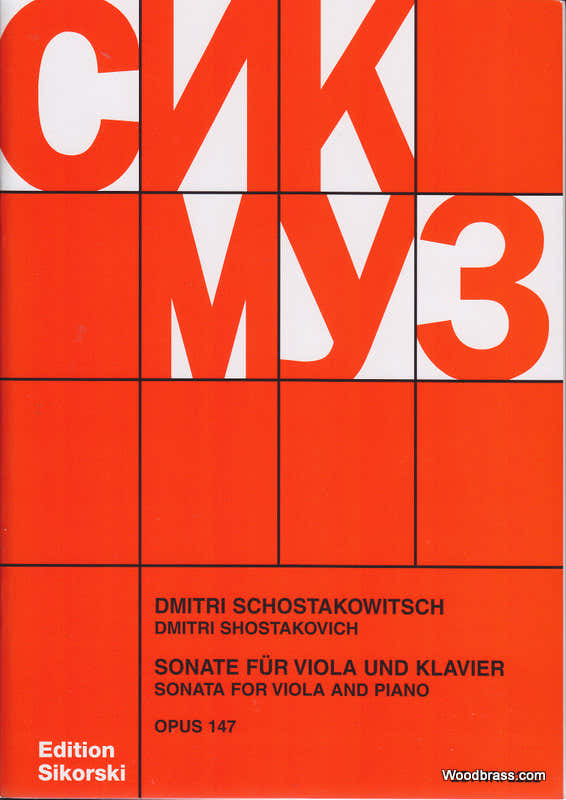Chostakovitch - Sonate Op.147 - Altviool Piano