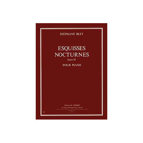 Blet - Esquisses Nocturnes Op.8 - Piano