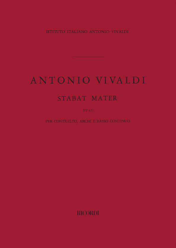 Vivaldi A. - Stabat Mater RV 621 - Orchestra