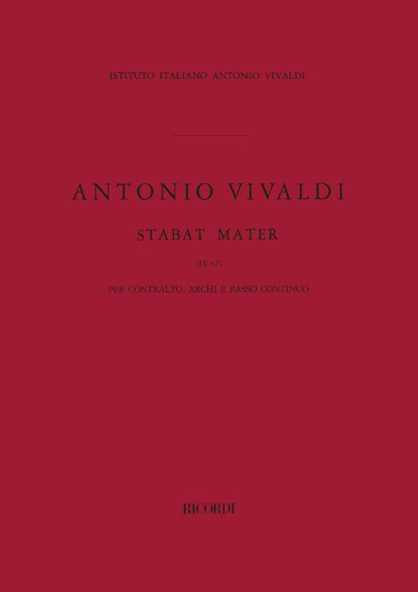 Ricordi Vivaldi A. - Stabat Mater RV 621 - Orchestra