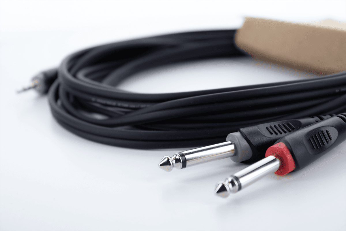 Y-kabel Stereo-mini-jack / 2 Mono-jacks 5 M