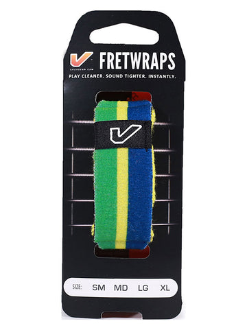 FretWraps Wereldvlaggen Groen-Geel-Blauw - Middelgroot