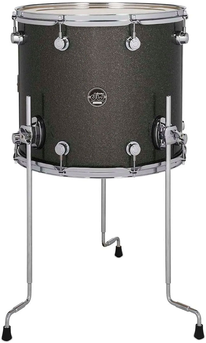 DW Drum Workshop TOM 16x14 PERFORMANCE FINISH PLY / SATIN OIL PEWTER SPARKLE