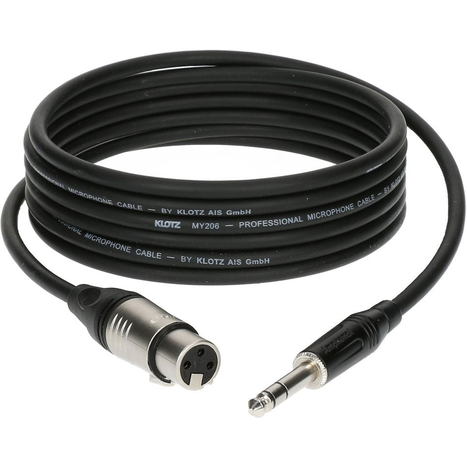 Klotz M1FS1K0500 - XLR F / JACK STEREO - 5 M