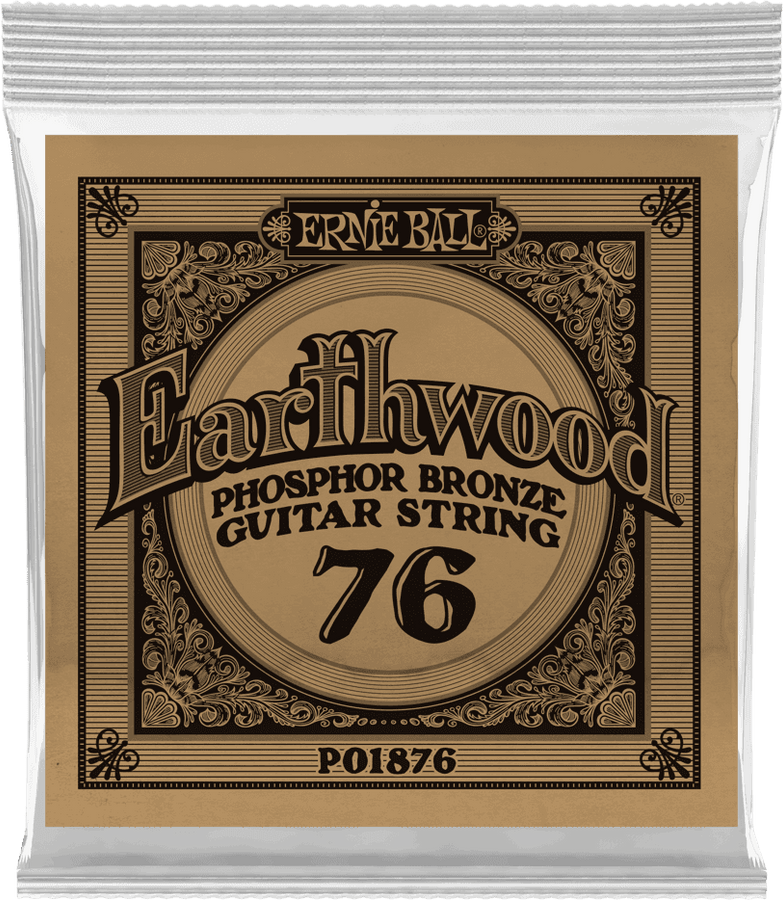 .076 EARTHWOOD PHOSPHOR BRONZE ACOUSTIC GUITAR STRINGS