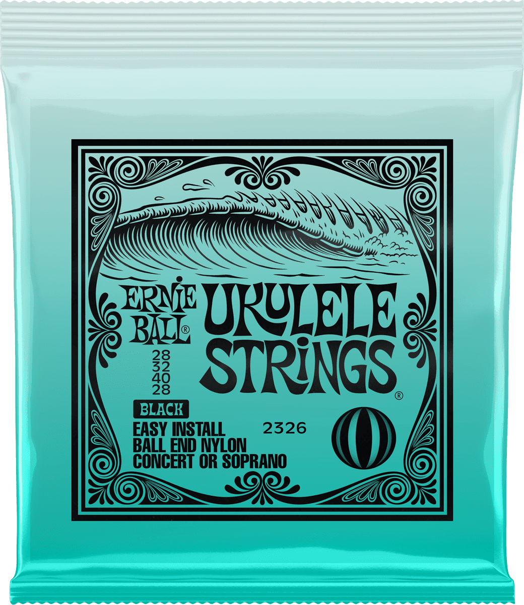Ernie Ball 2326 BLACK NYLON WITH BALL !28-32-40-28