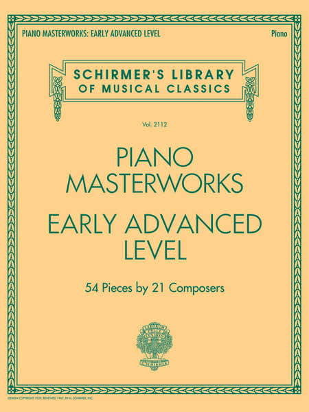Schirmer Piano Masterworks - Early Advanced Level