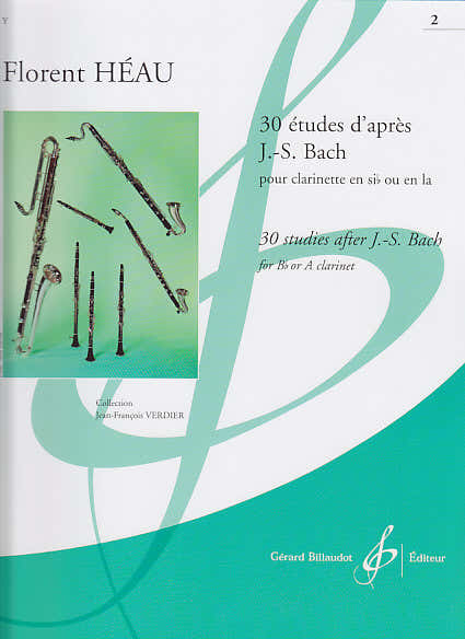 Heau F. - 30 Etudes D'apres J.s.bach Vol.2 - Clarinette