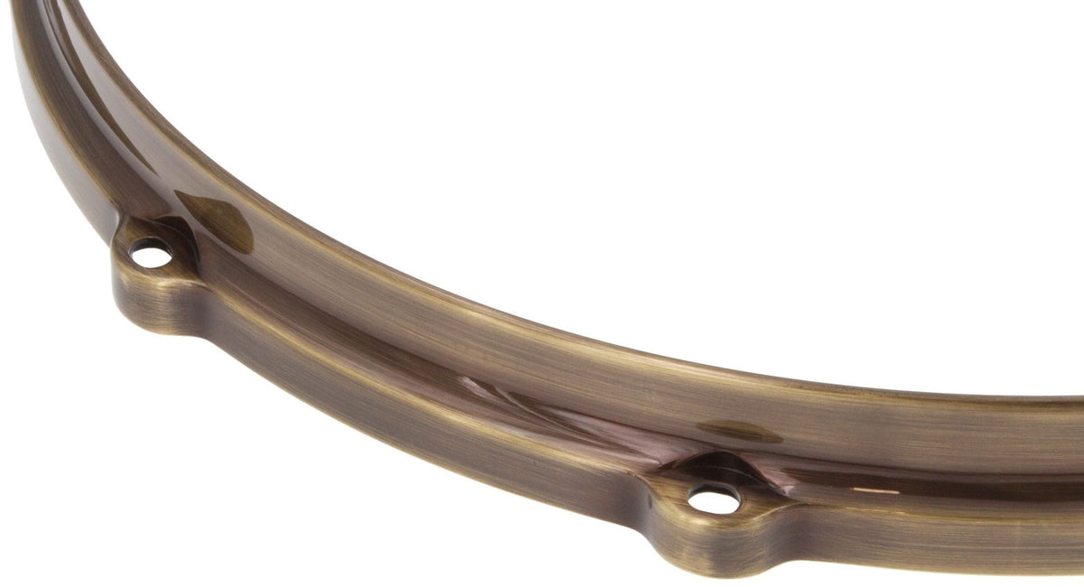 Hdc3-13-6Vbb 13" 6 Holes Black 3Mm Die Cast Drum Hoop Vintage Brushed Brass