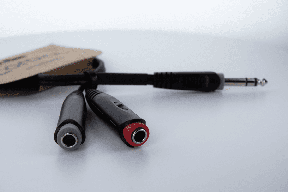 Kabel Y Splitter Stereo-Jack Mannelijk / 2 Mono-Jacks Vrouwelijk 30 cm