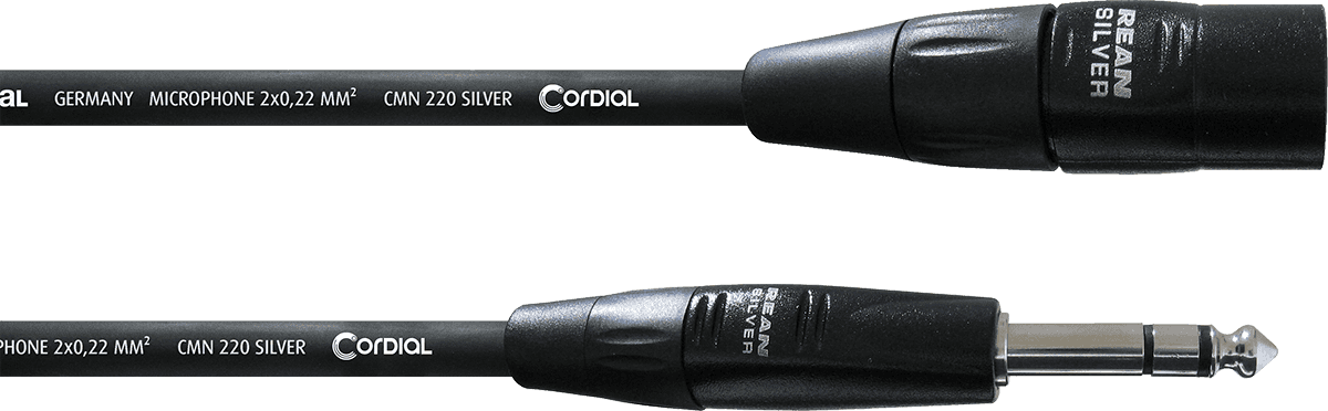 Audiokabel XLR Male/Stereo-jack 1,5 M