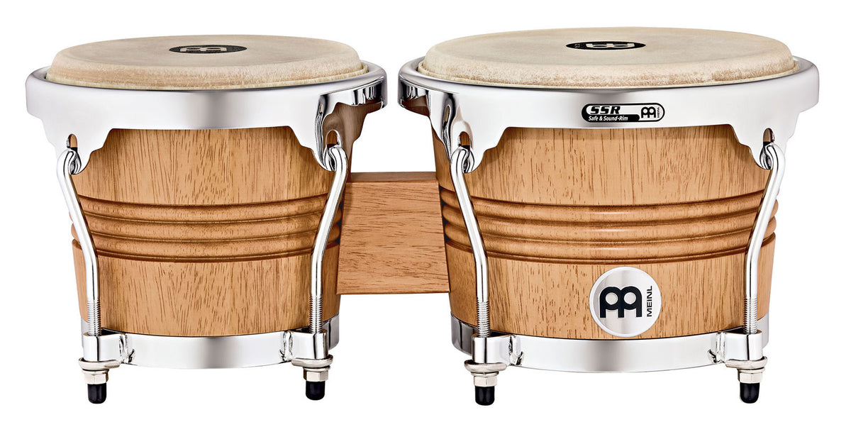 Meinl WB200SNT-M - WB200 WOOD BONGOS 6 3/4" MACHO & 8" HEMBRA - SUPER NATURAL