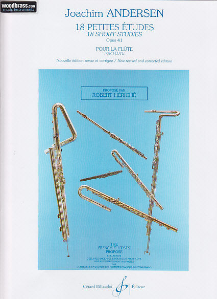 Billaudot Andersen Joachim - 18 Petites Etudes Op.41 - Flute